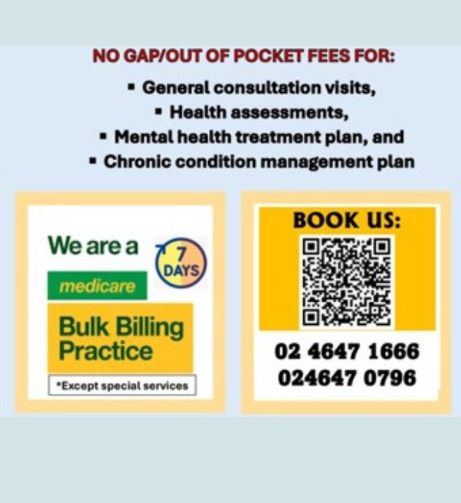 NOW BULK BILLING 7 DAYS A WEEK